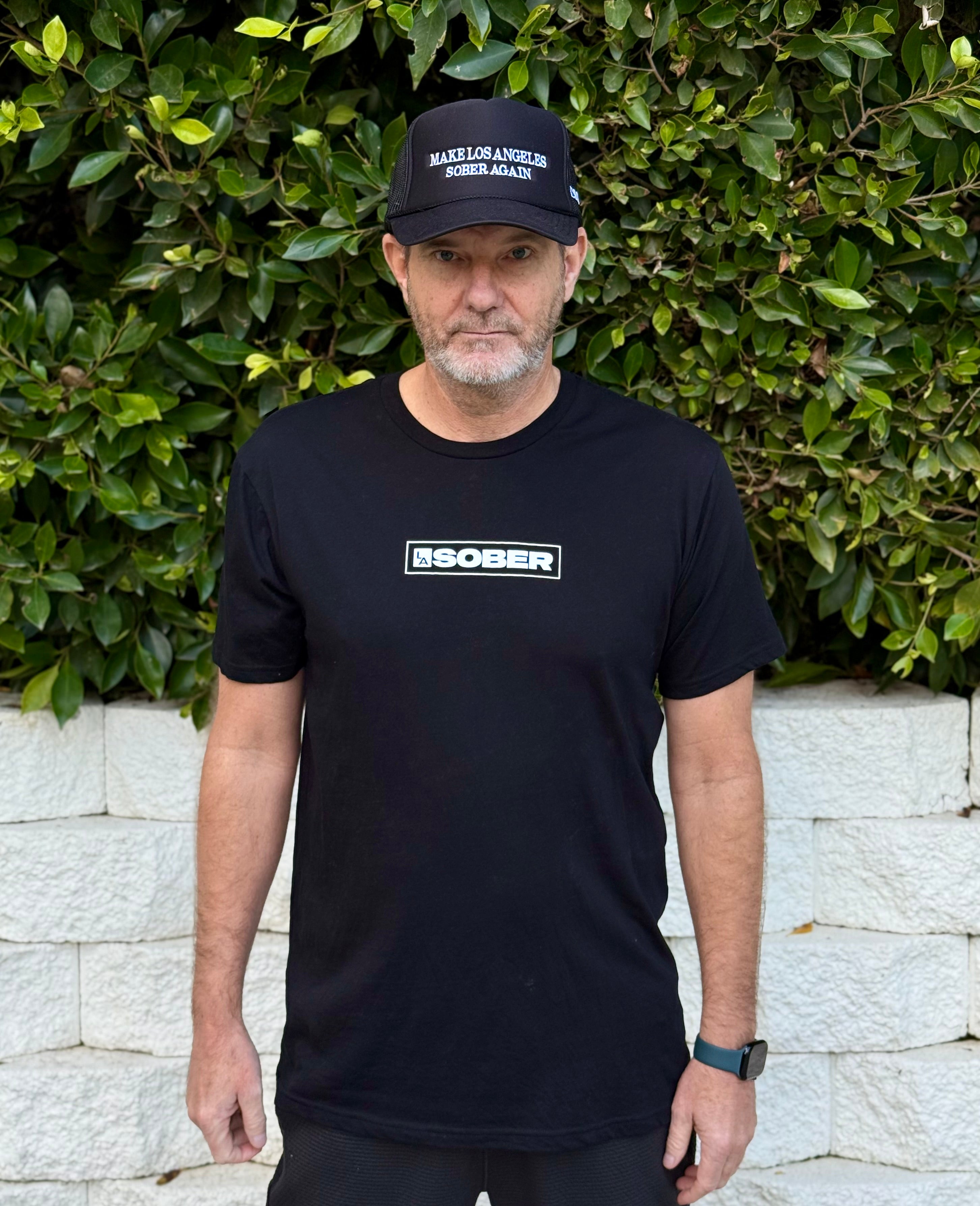 MAKE L.A. SOBER AGAIN HAT-BLACK